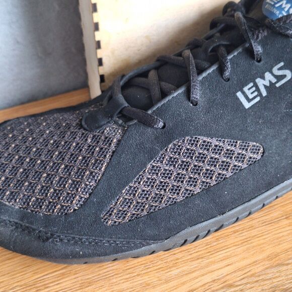 LEMS Primal 2 Barefoot Shoes Men’s 13 Black Minimalist Zero Drop Suede